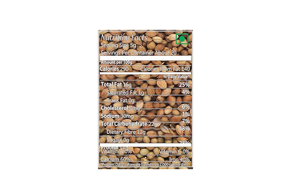 Bytewise Organic Coriander Whole    Pack  100 grams